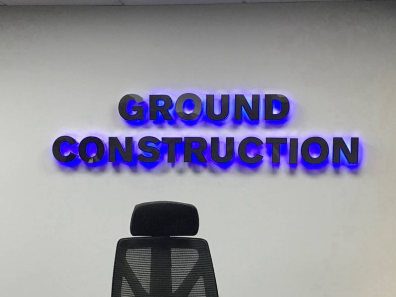 halo illuminated 3d letters