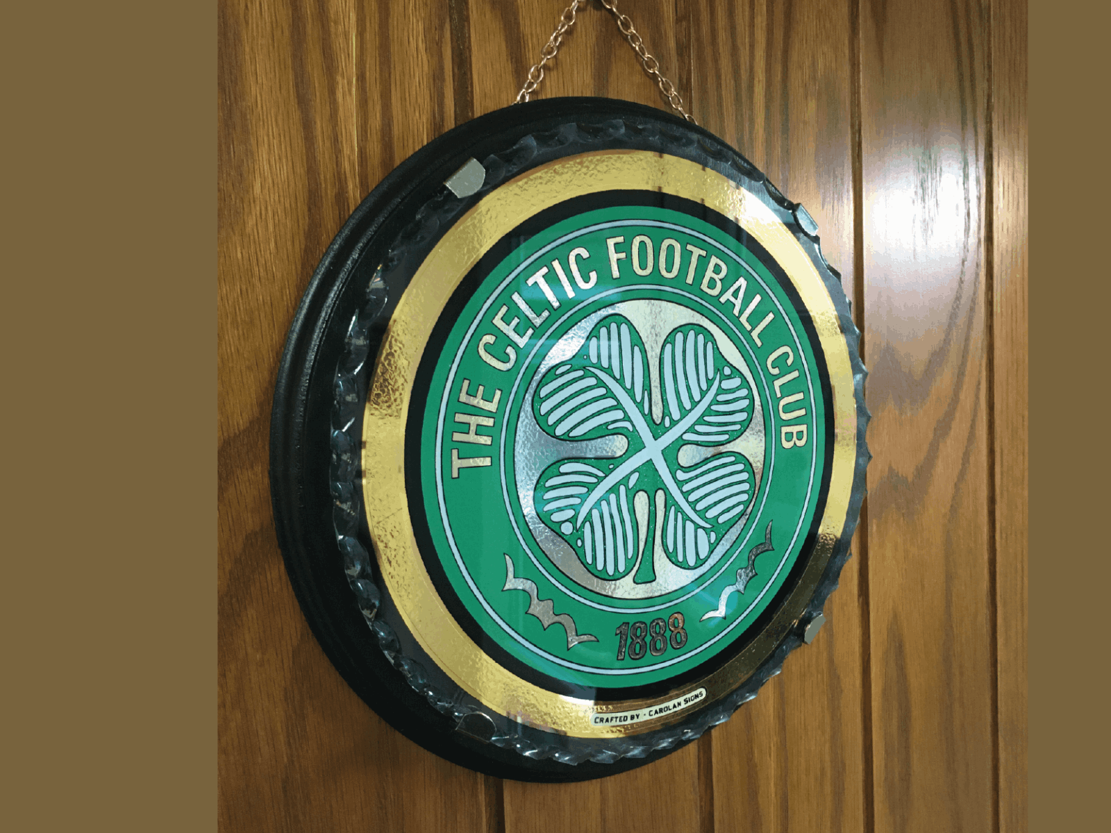 Celtic reverse glass wall tablet